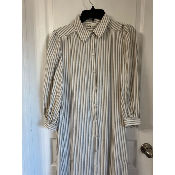 MAX STUDIO Striped White Dress - Picture 8 of 8